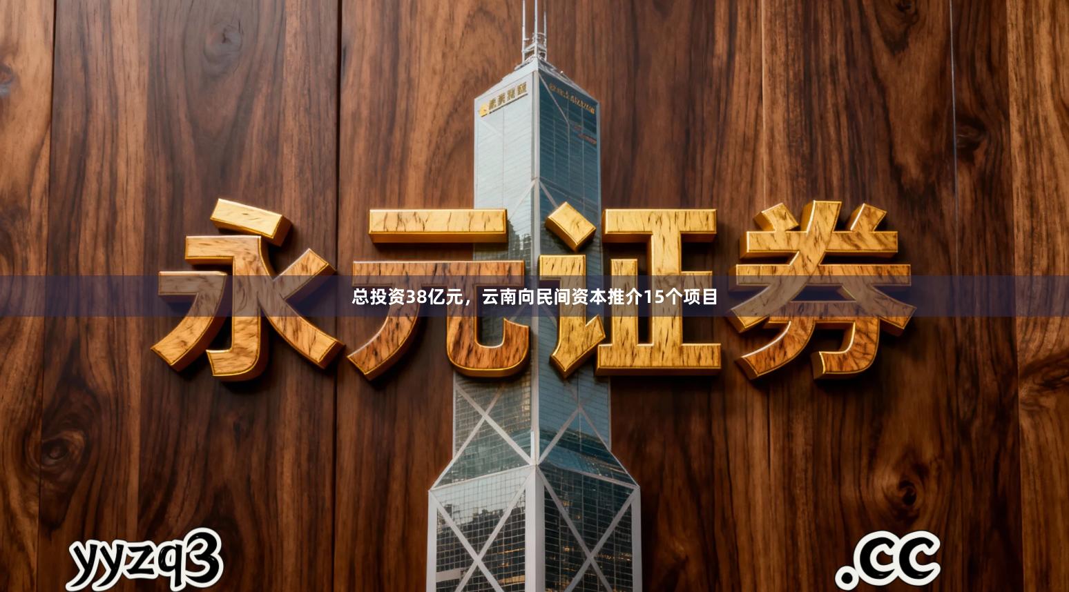 总投资38亿元，云南向民间资本推介15个项目
