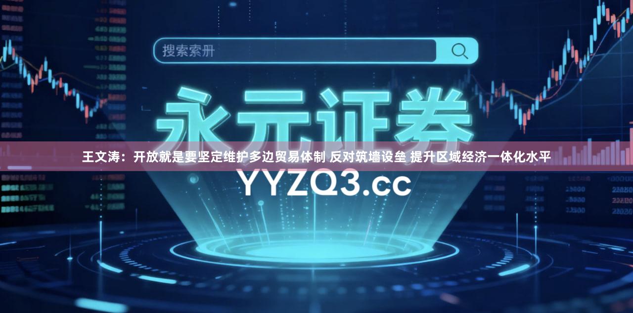 王文涛：开放就是要坚定维护多边贸易体制 反对筑墙设垒 提升区域经济一体化水平