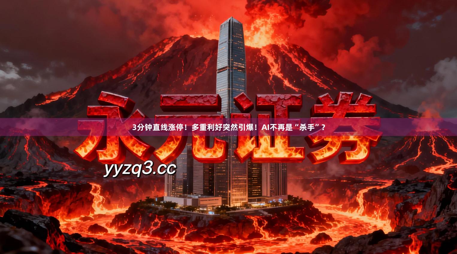 3分钟直线涨停！多重利好突然引爆！AI不再是“杀手”？